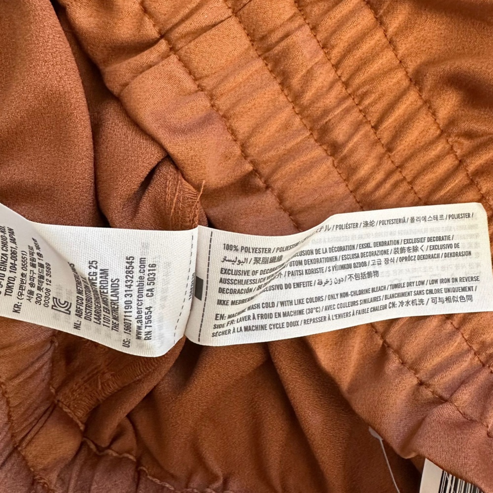 Abercrombie & Fitch Women's Track Joggers in Warm Brown - Picture 5 of 7